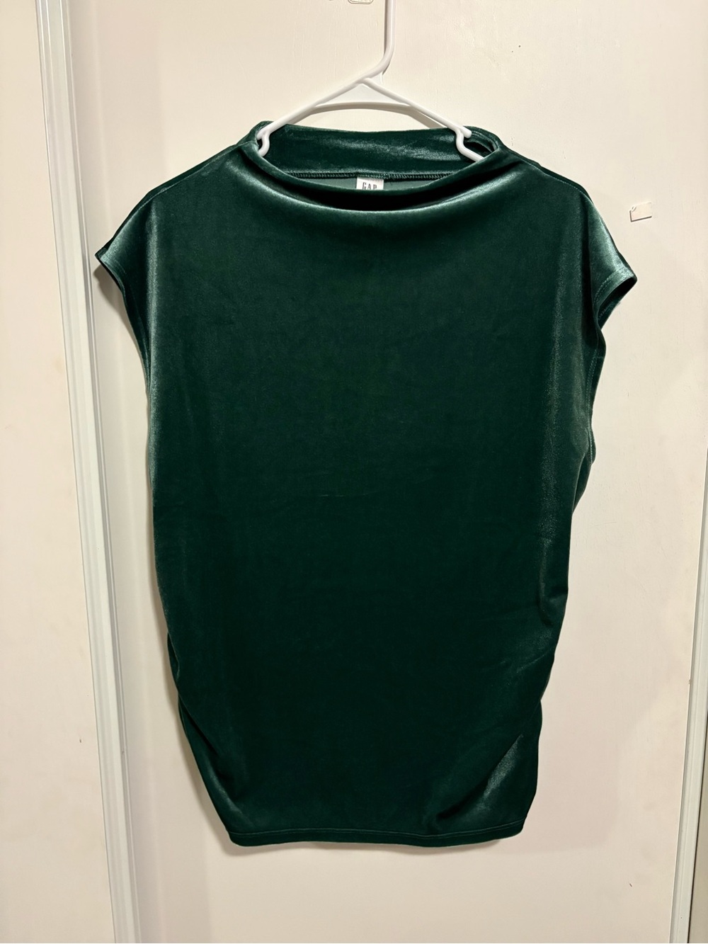 New Gap Women Sleeveless Velour Mockneck Top Size XL